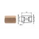 Conector conducte frână 7/16x20 UNF DF + 7/16x20 UNF DF
