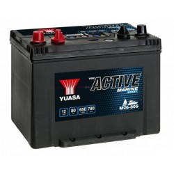 Acumulator Yuasa 80Ah/560A Stânga Pozitiv Marin