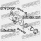 BUCȘĂ DE GHIDARE A ETRIERULUI DE FRÂNĂ FAȚĂ TOYOTA CRESTA GX90,JZX9,LX90,SX90 1992.10-1996.09 JP 47715-30080