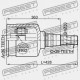 ARTICULAȚIE INTERIOARĂ DREAPTA NISSAN QASHQAI J10E 2006.12-2013.12 EL 39771-JD02B