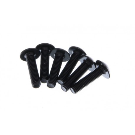 Set șuruburi pentru carenaj motocicletă M5x20 negre 6 bucăți