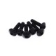 Set șuruburi pentru carenaj motocicletă M5x20 negre 6 bucăți