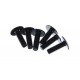 Set de șuruburi pentru carenaj moto M6x20 negre 6 buc.