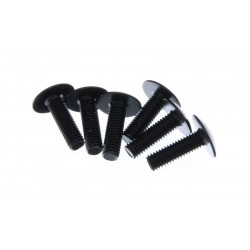 Set de șuruburi pentru carenaj moto M6x20 negre 6 buc.
