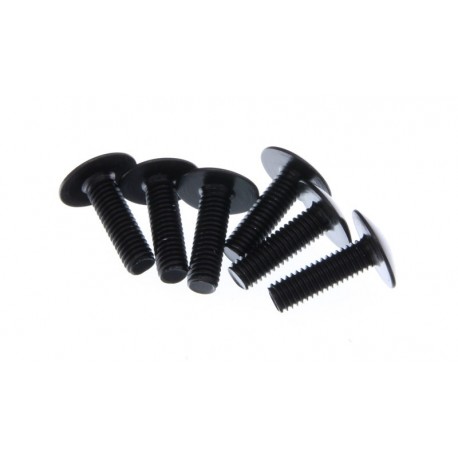 Set de șuruburi pentru carenaj moto M6x20 negre 6 buc.
