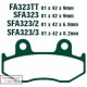Plăcuțe de frână motocicletă Suzuki AN 250 W/X/Y Burgman/Skywave (98-02)