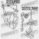 SUPORT ETRIER DE FRÂNARE VW GOLF V/VI, PASSAT 05-, TIGUAN 07-, TOURAN 03-, JETTA 05-, CADDY 04-, AUDI A3 04-, Q3 11-, SKODA