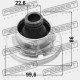 BURDUF CAUCIUC CARDAN AUDI QUATTRO A3 08-13, TT 98-06, SKODA OCTAVIA 4WD 96-13, VW BORA 98-05, GOLF IV/V 97-09, SHARAN 95-10, T4